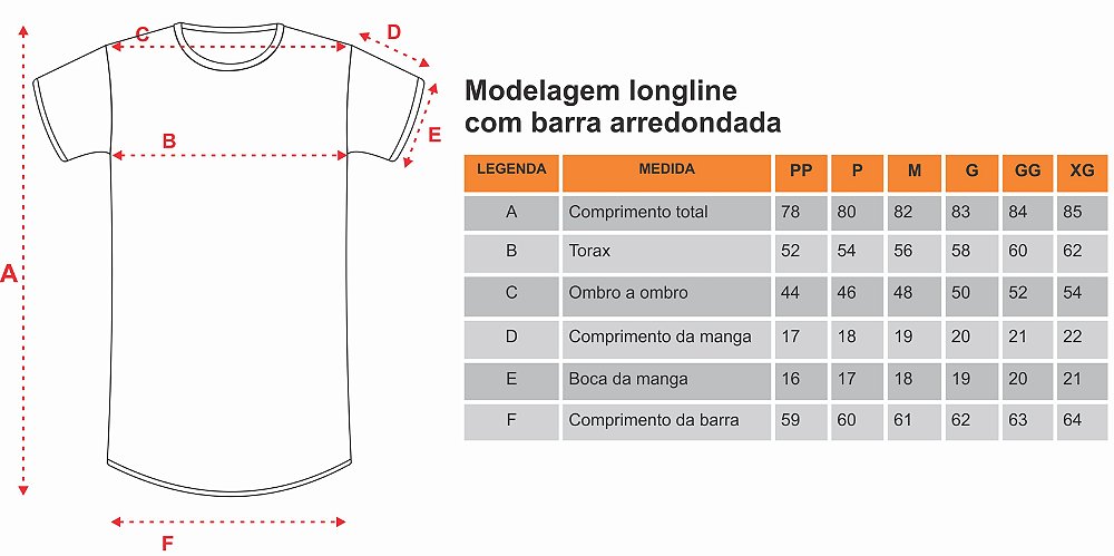 modelagem camiseta masculina longline